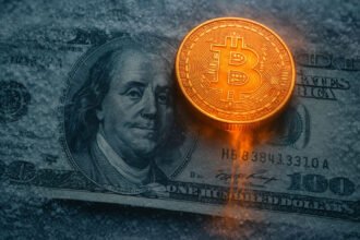 Bitcoin near all-time high as dollar slides to three-year low