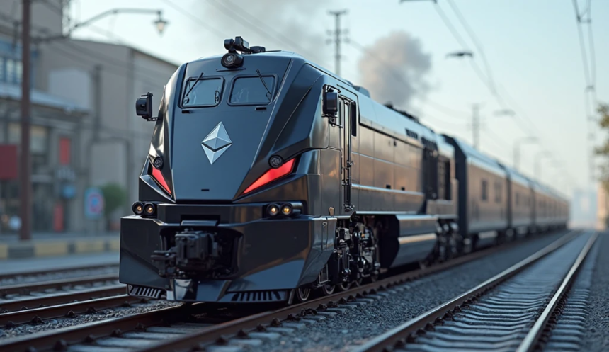 Ethereum's train would be arriving at the station