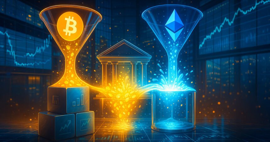 Bitcoin, Ethereum ETF inflows top $1B: Fidelity leads, BlackRock lags