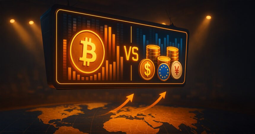 Bitcoin’s hidden scoreboard: the currency war no one knows they’re fighting