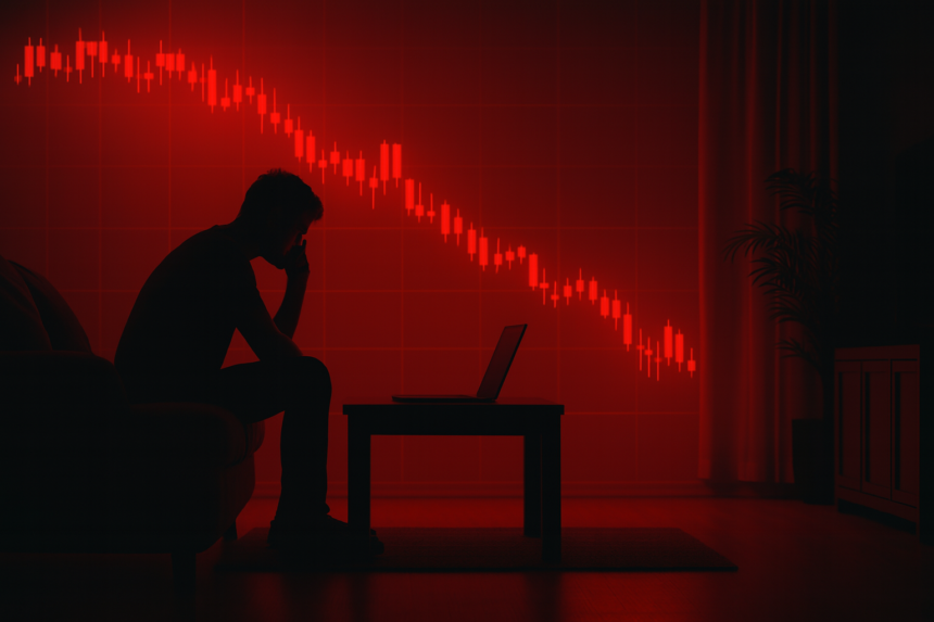 What caused the bitcoin price to fall at the end of 2025?