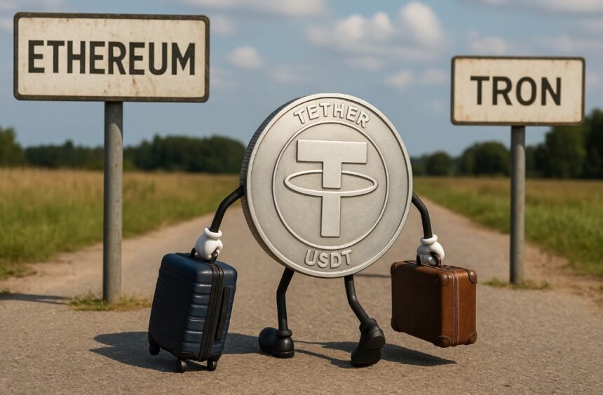 Tron positions itself as the preferred network to store USDT