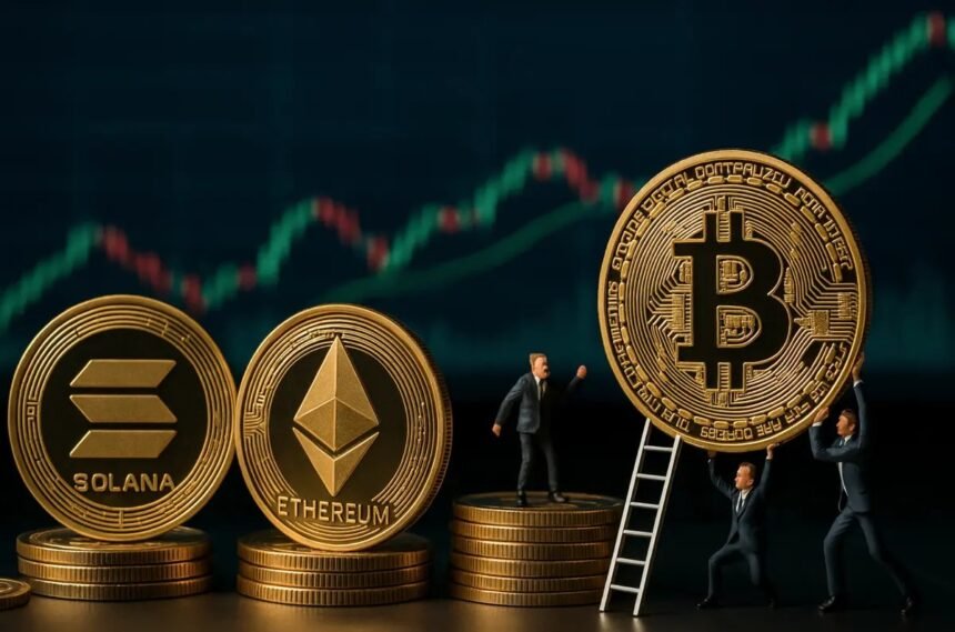 Bitcoin, Ethereum, Solana ožívajú december 2025